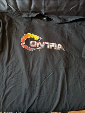 New Contra Graphic Logo Black Men's T-Shirt Size 3X